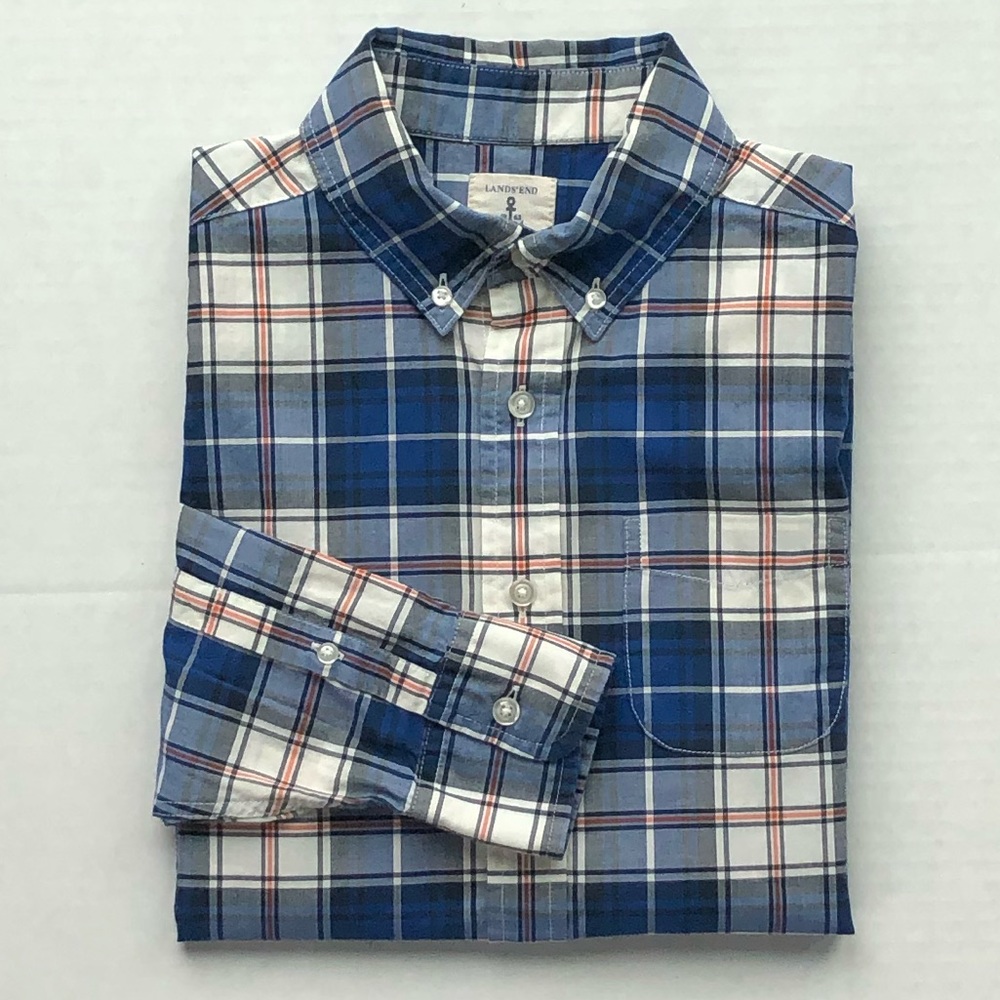 Boys Lands End Button Down